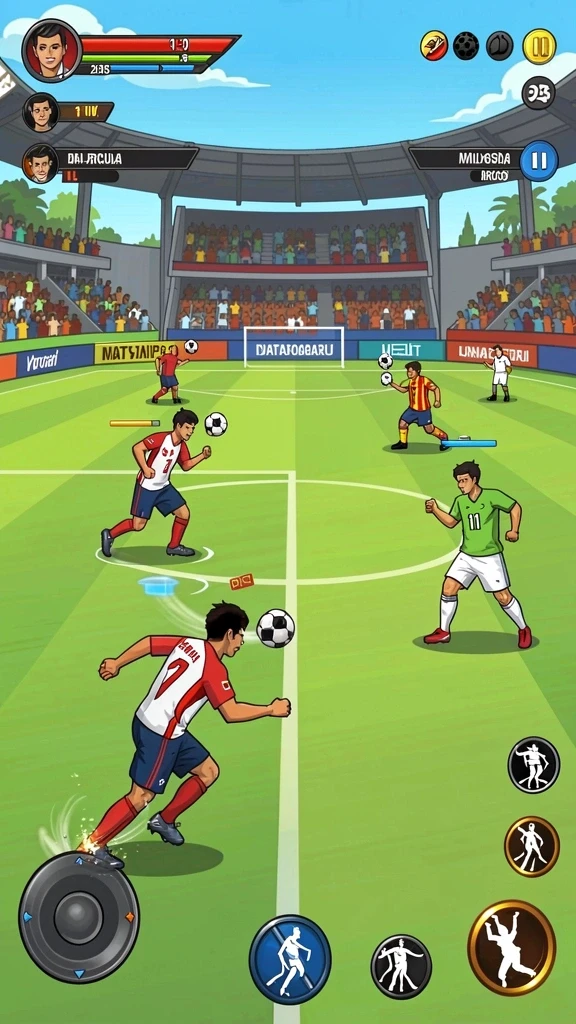 Grafis yang memukau membuat setiap putaran terasa hidup.
