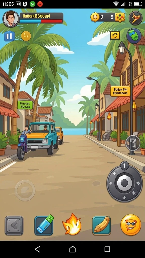 Screenshot menunjukkan karakter utama dalam aksi berjuang melawan musuh.