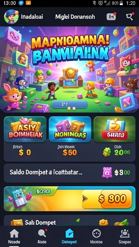 Screenshot permainan yang menunjukkan aksi seru dalam AJAIB88.