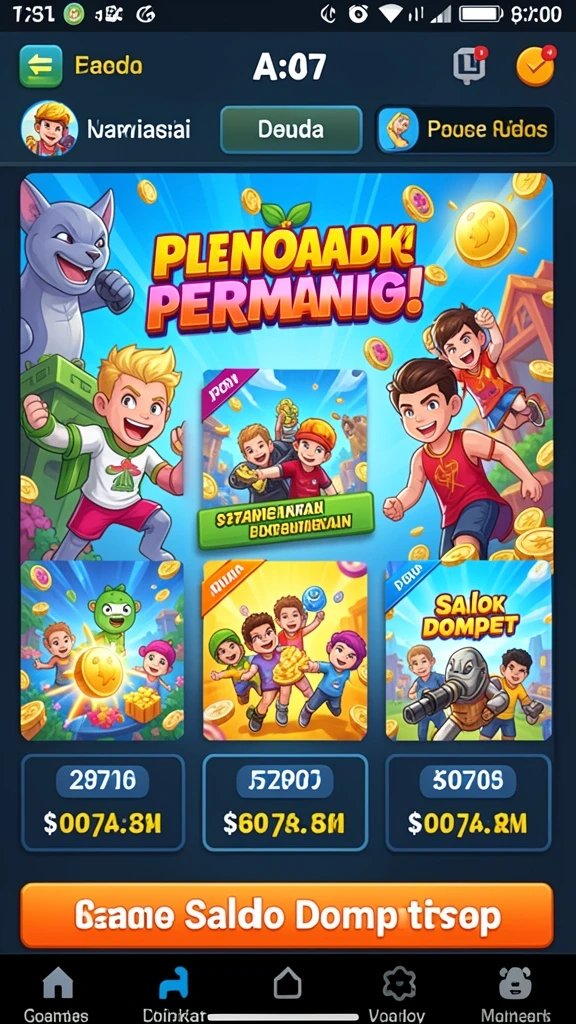 Karakter dalam game yang unik dan menarik.