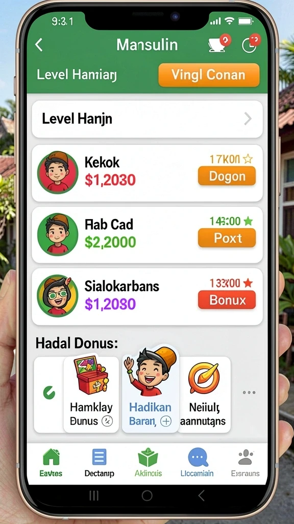Tampilan antarmuka BATA123 yang menarik dan mudah digunakan.