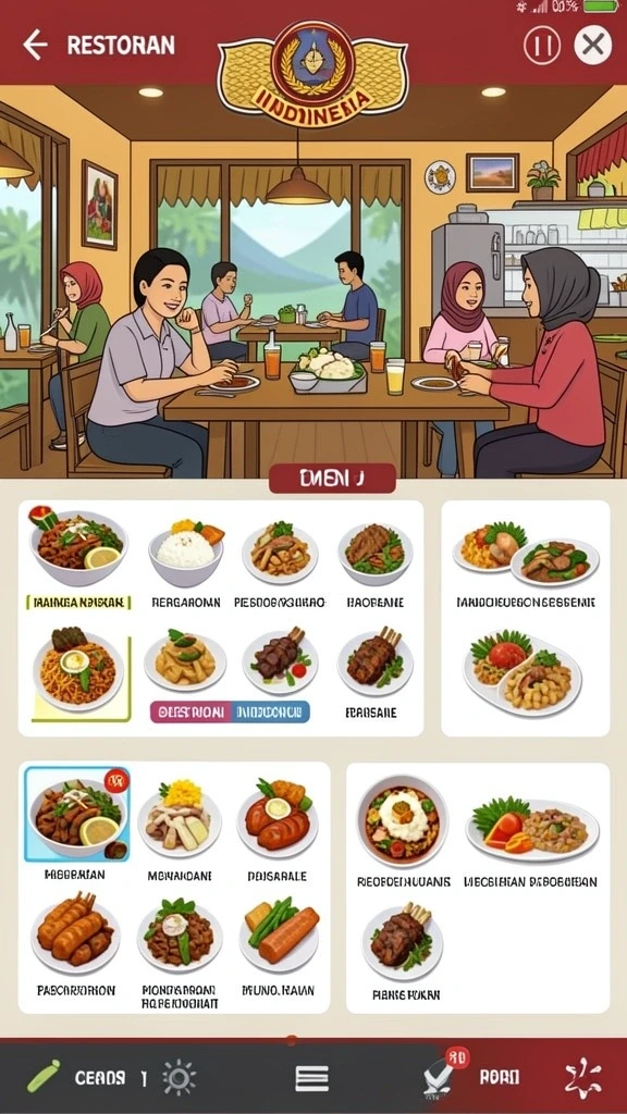 Tampilan misi yang menarik dan mudah dipahami.