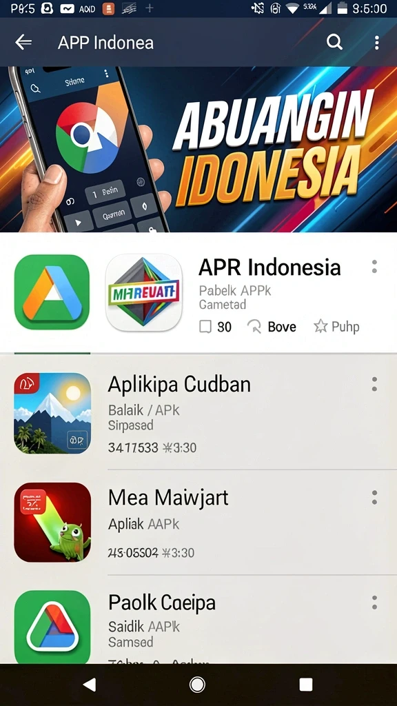 Tampilan berbagai tema slot yang tersedia di aplikasi.