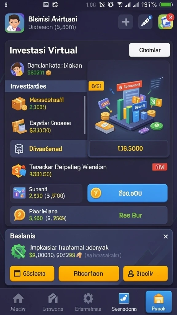Menunjukkan pemandangan indah dari dunia permainan.