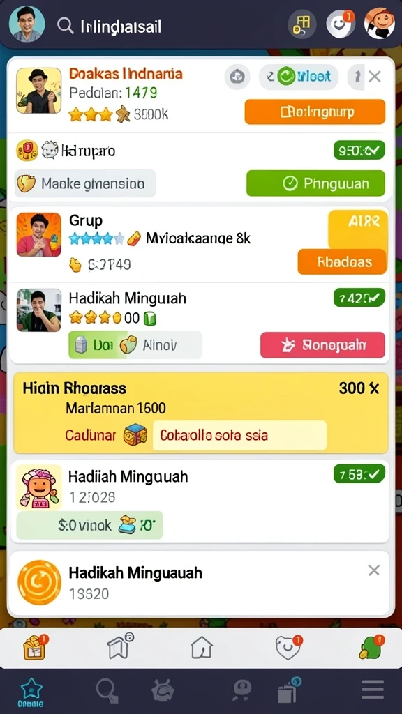 Tangkapan layar menampilkan antarmuka permainan H89 yang menarik.