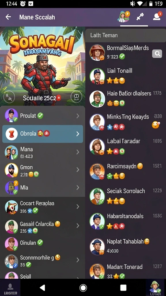 Screenshot memperlihatkan komunitas pemain yang aktif dalam HPTOTO.