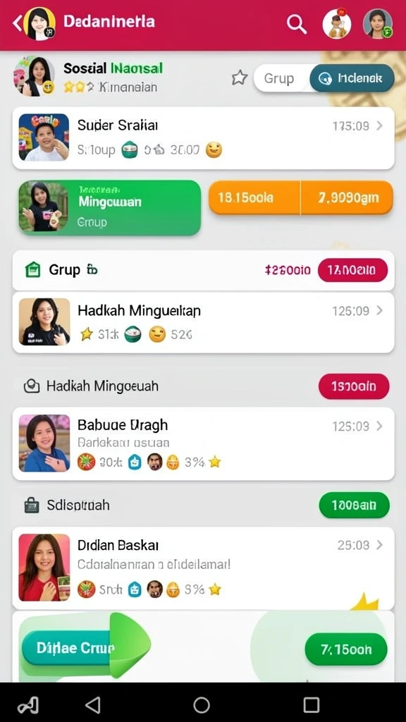 Tampilan antarmuka yang menarik dan mudah digunakan.