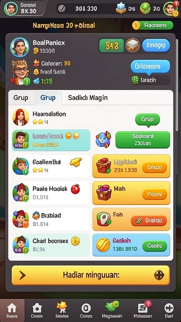 Tingkat kesulitan yang menantang di setiap level.