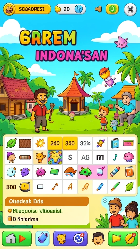 Tampilan permainan yang memukau dan interaktif.