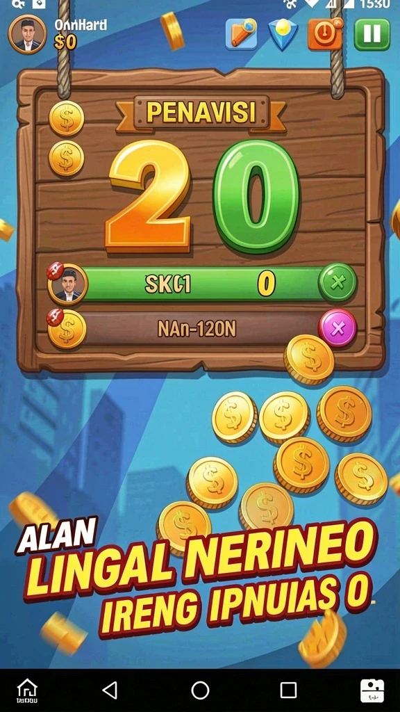 Gambar menunjukkan level yang penuh warna dan menarik.