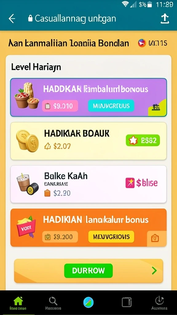 Fitur mode permainan yang beragam untuk pengalaman lebih seru.
