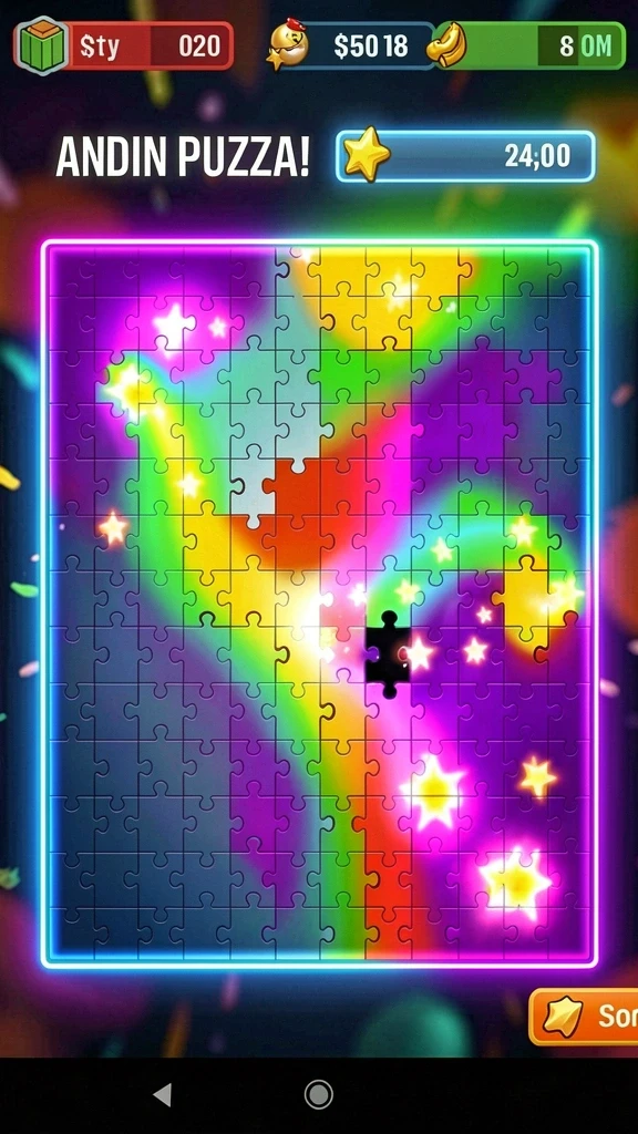 Tampilan awal game LG111 dengan karakter utama yang menawan.