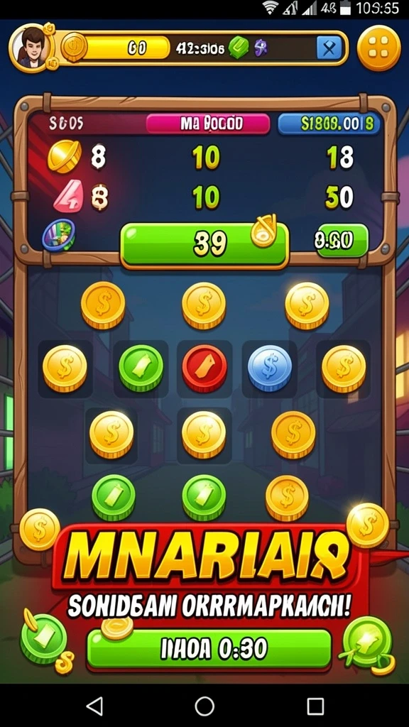 Salah satu level menantang di LUCKYDF.