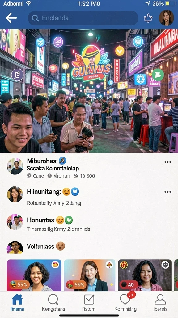 Fitur sosial yang memungkinkan berbagi pencapaian.