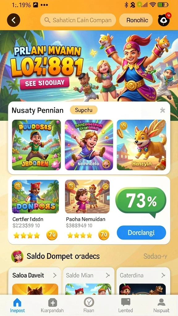 Tampilan antarmuka yang menarik dan mudah digunakan.