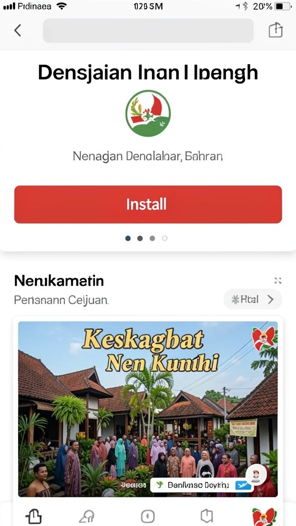 Tampilan menu utama yang menarik dan intuitif.