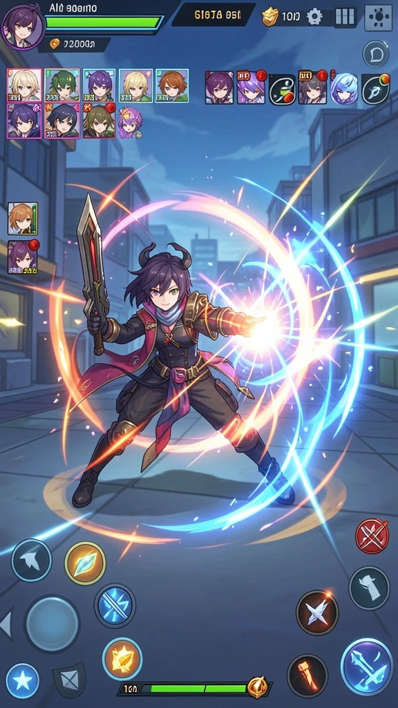 Menampilkan aksi seru dalam gameplay yang dinamis.