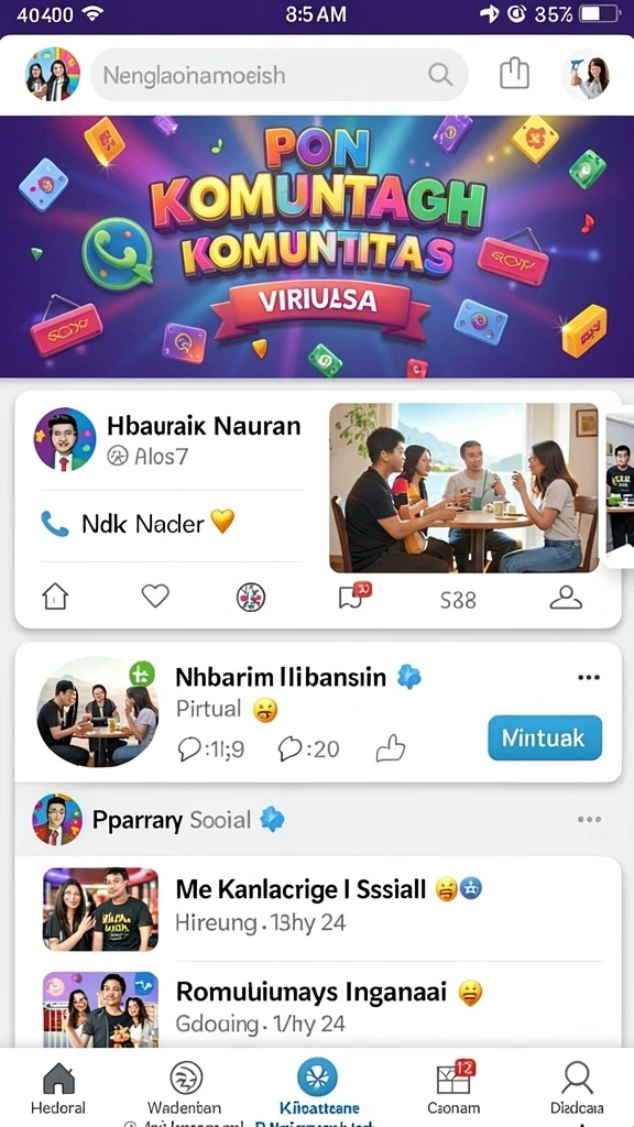 Screenshot dari level menantang dalam QT777.