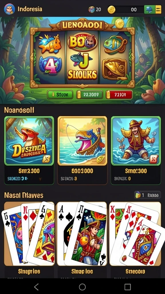 Gameplay interaktif dengan teman-teman secara online.