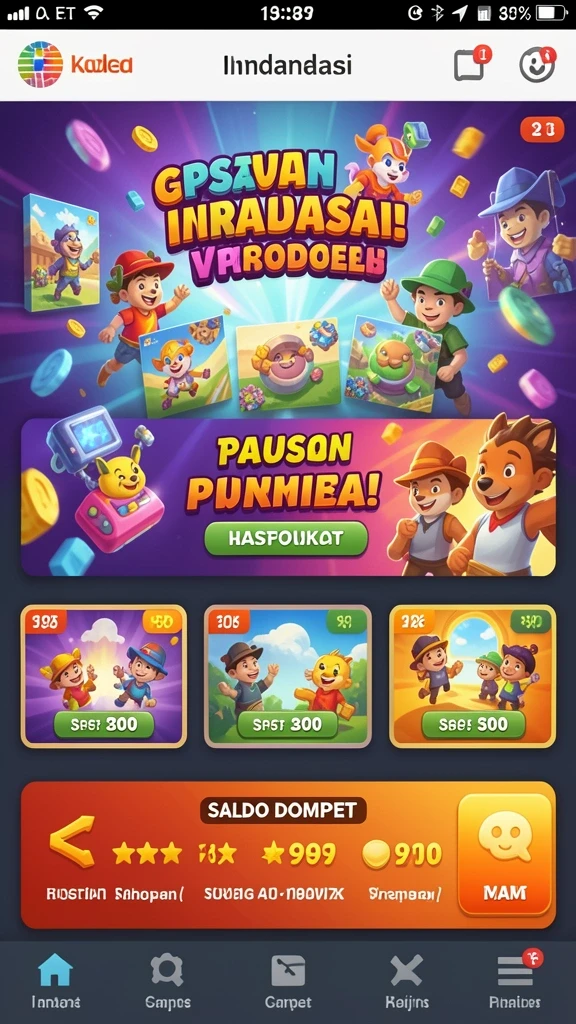 Gambaran permainan slot yang seru dan penuh warna.