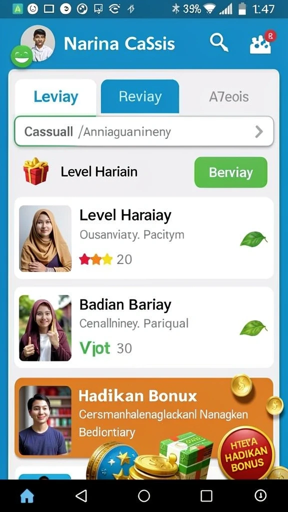 Tampilan grafis yang memukau dan penuh warna.
