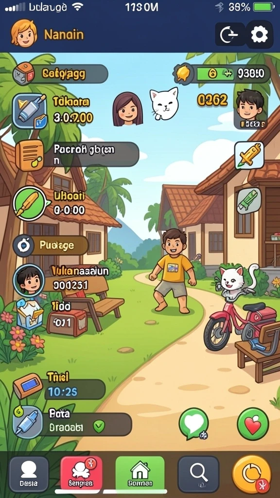 Gambaran awal permainan yang menarik.