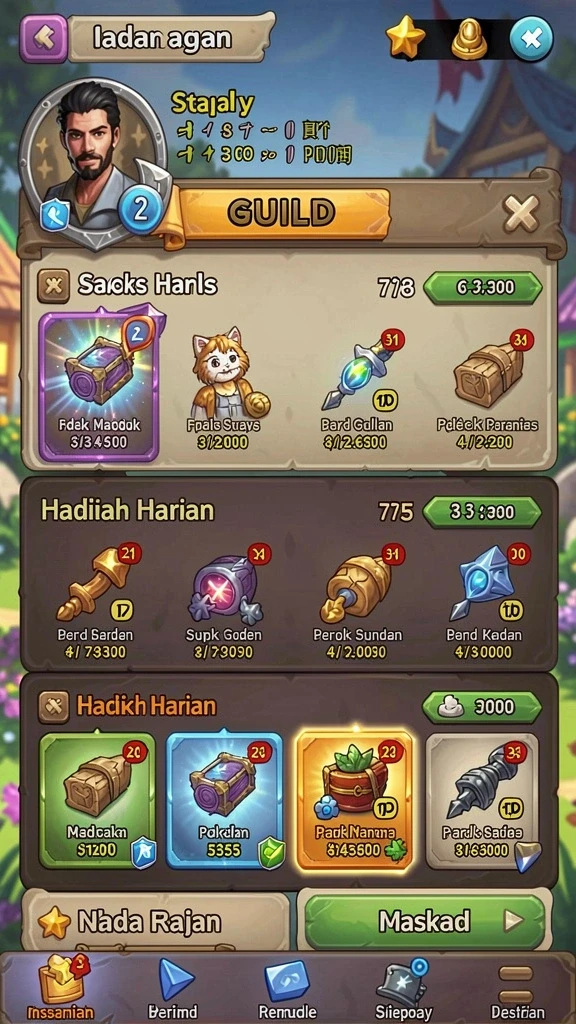 Sistem bonus harian yang menguntungkan untuk semua pemain.