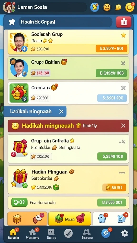 Tantangan permainan yang seru dan menegangkan.
