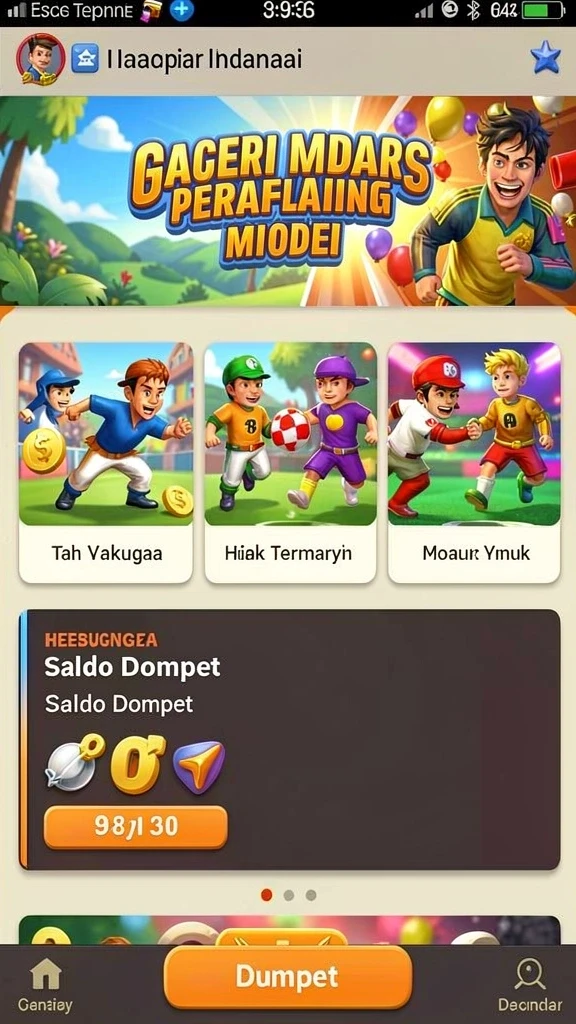 Fitur turnamen harian yang seru dan kompetitif.